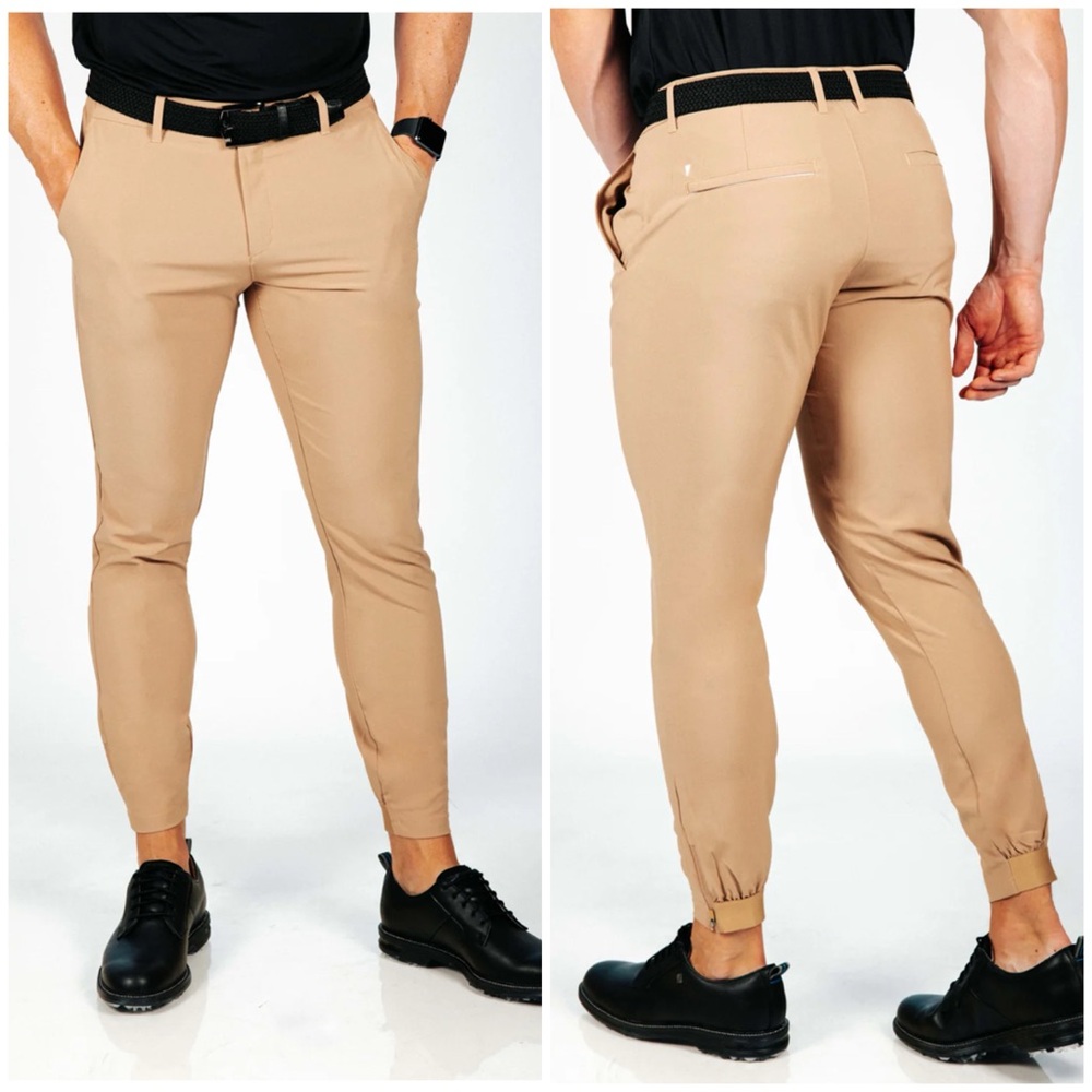 Primo Men’s Khaki Golf Jogger Khaki Size 38